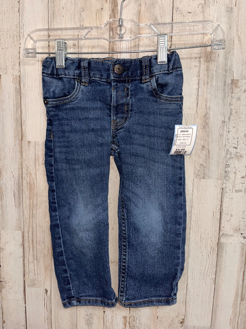 DARK DENIM OSH KOSH JEANS, BOY 2T