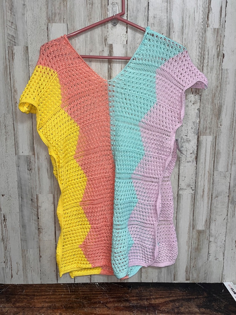 MULTI SHEIN KNIT SWIM COVER, GIRL 11/12