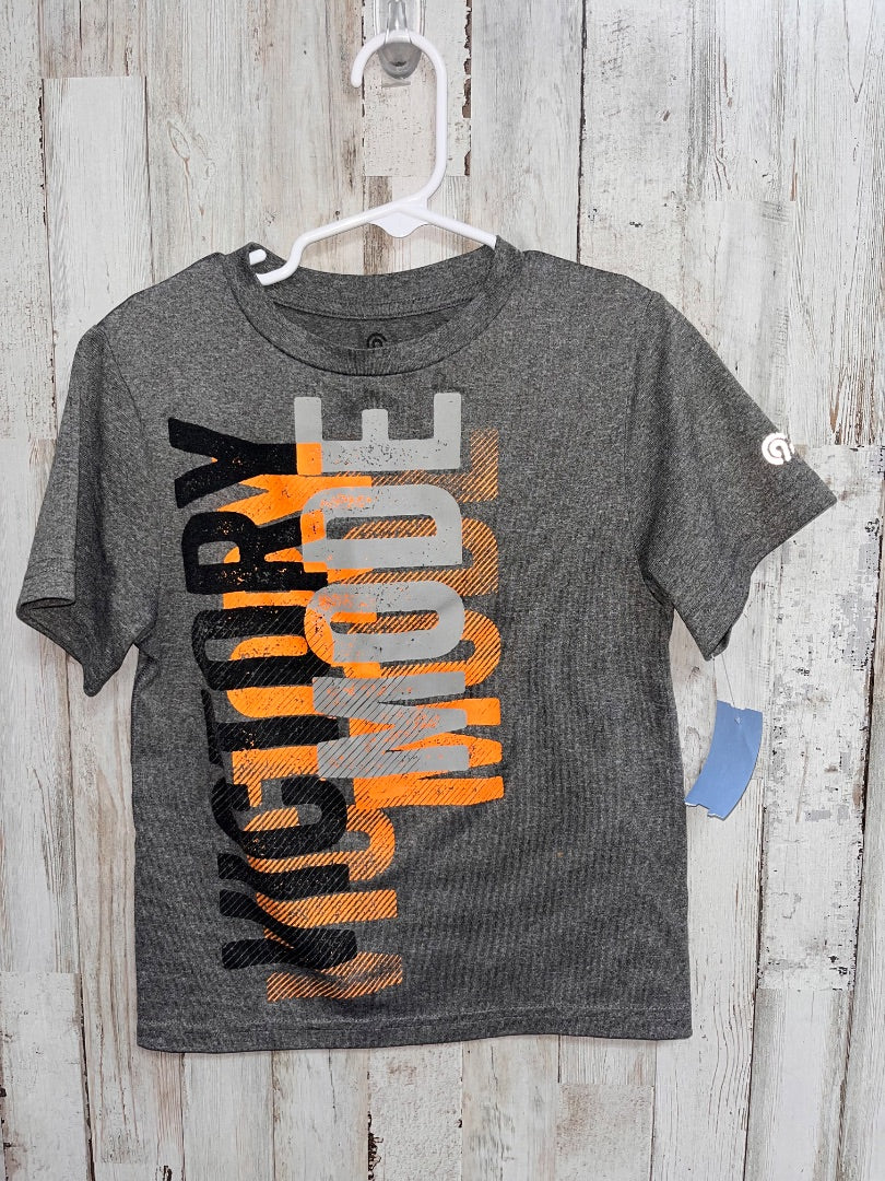 GREY CHAMPION VICTORY MODE DRY FIT TEE, BOY 4/5