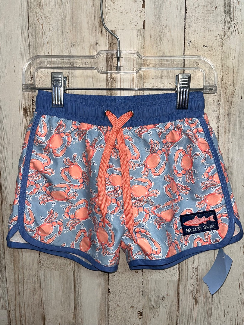 BLUE MULLET SWIM CRAB SWIM TRUNKS, BOY 4T