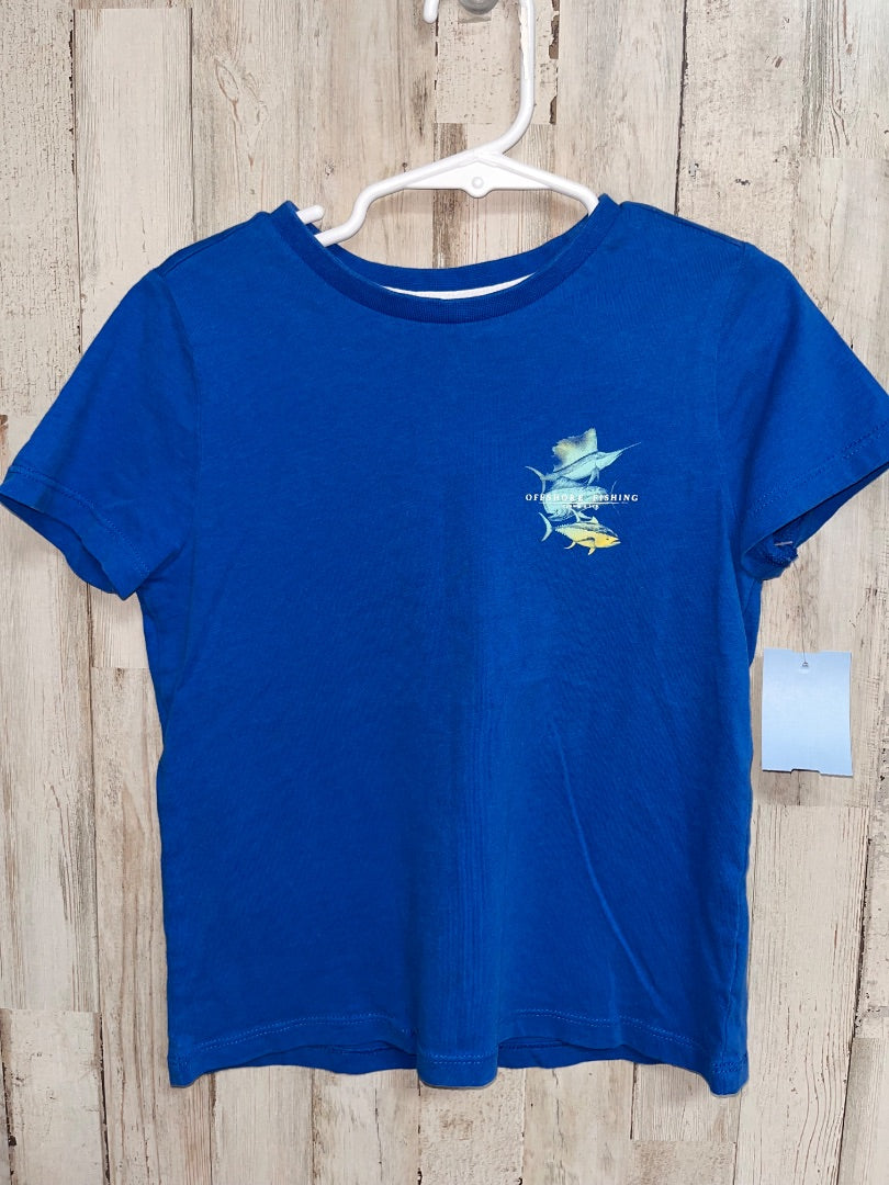 BRIGHT BLUE CROWN & IVY OFFSHORE FISHING TEE, BOY 5