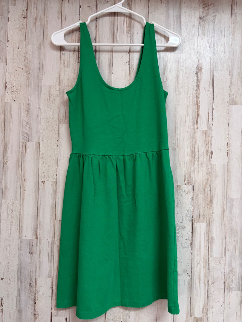 GREEN J CREW BUTTON BACK DRESS, LADIES S