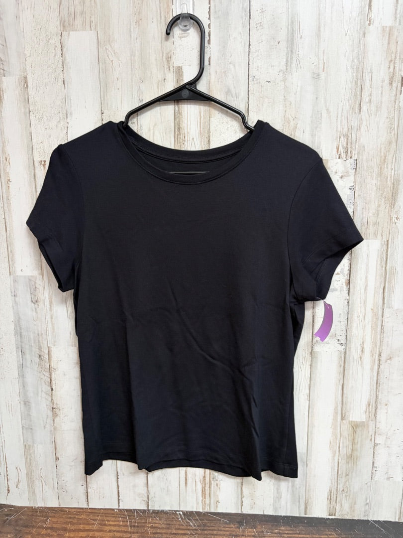BLACK ADRIENNE VITTADINI FITTED TEE, LADIES M