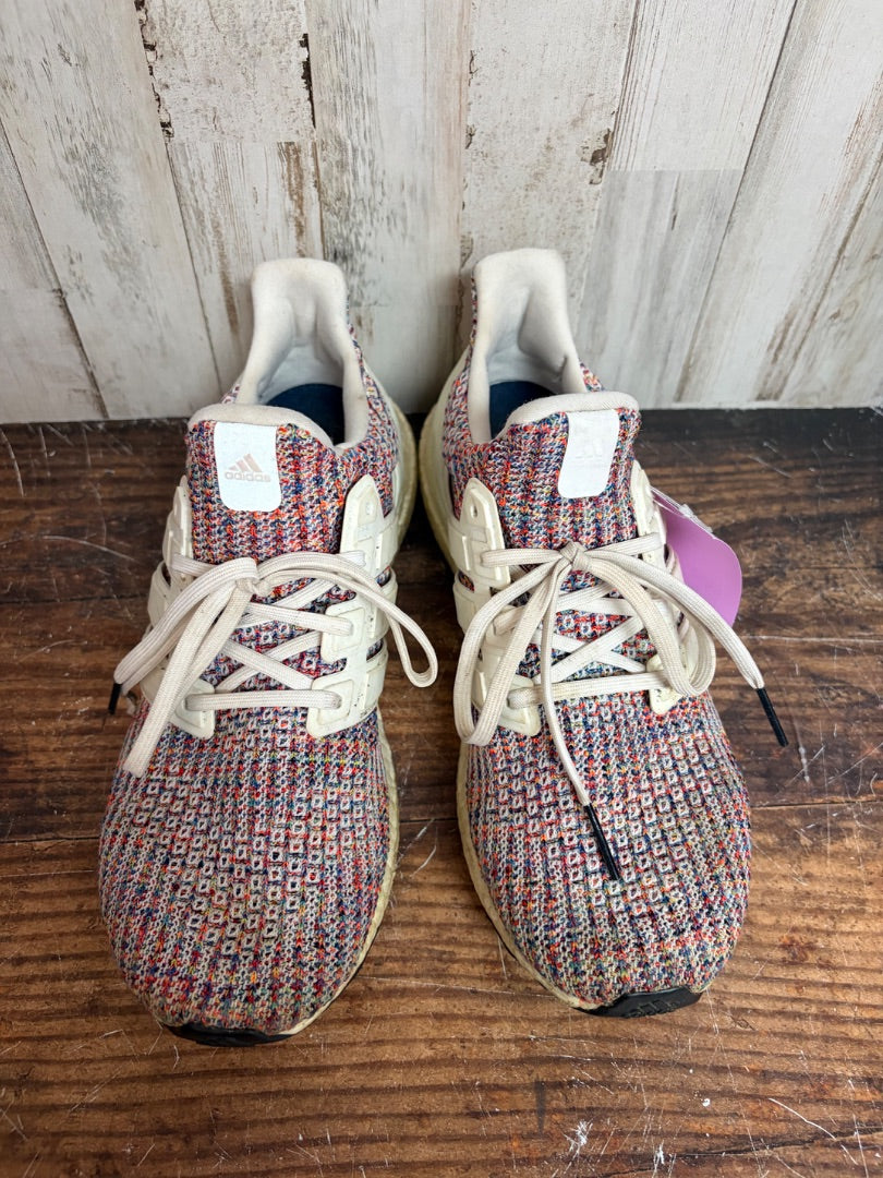 COLORFUL ADIDAS KNIT BOOST SNEAKERS, SHOES 8.5M/10W