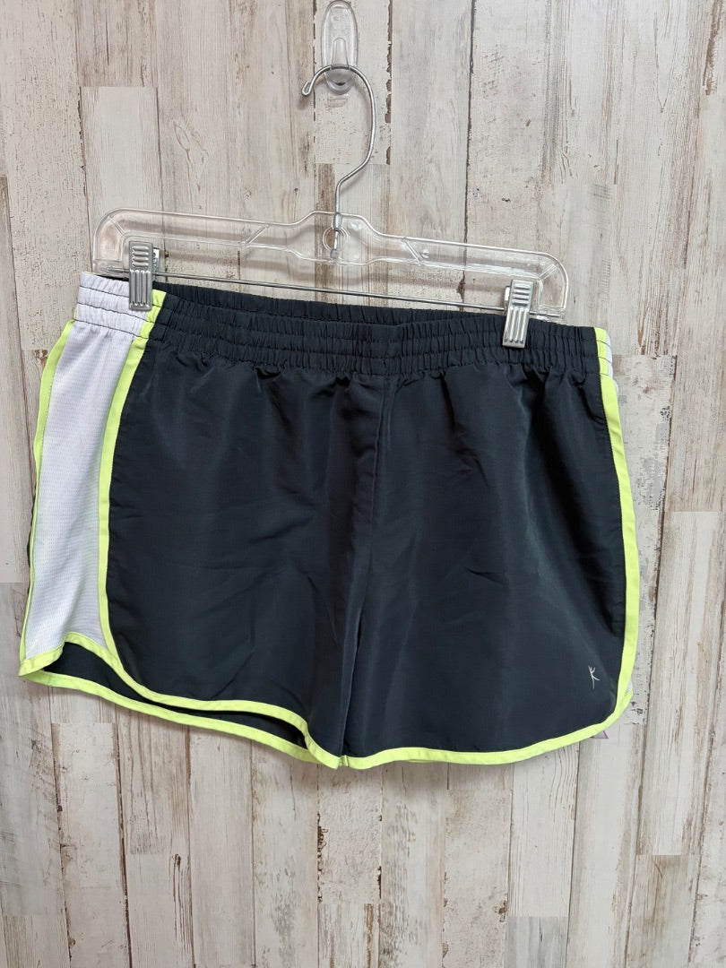 GREY DANSKIN MESH INLAY SHORTS, LADIES L