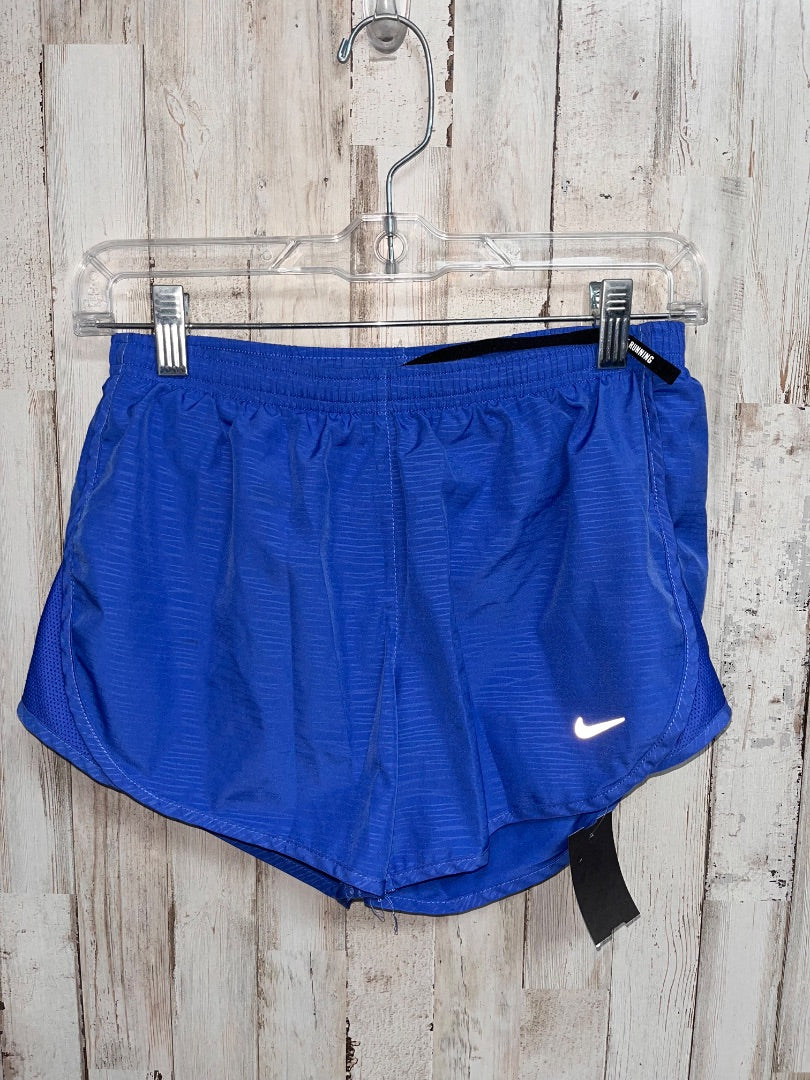 BLUE NIKE DRY FIT SHORTS, LADIES XS