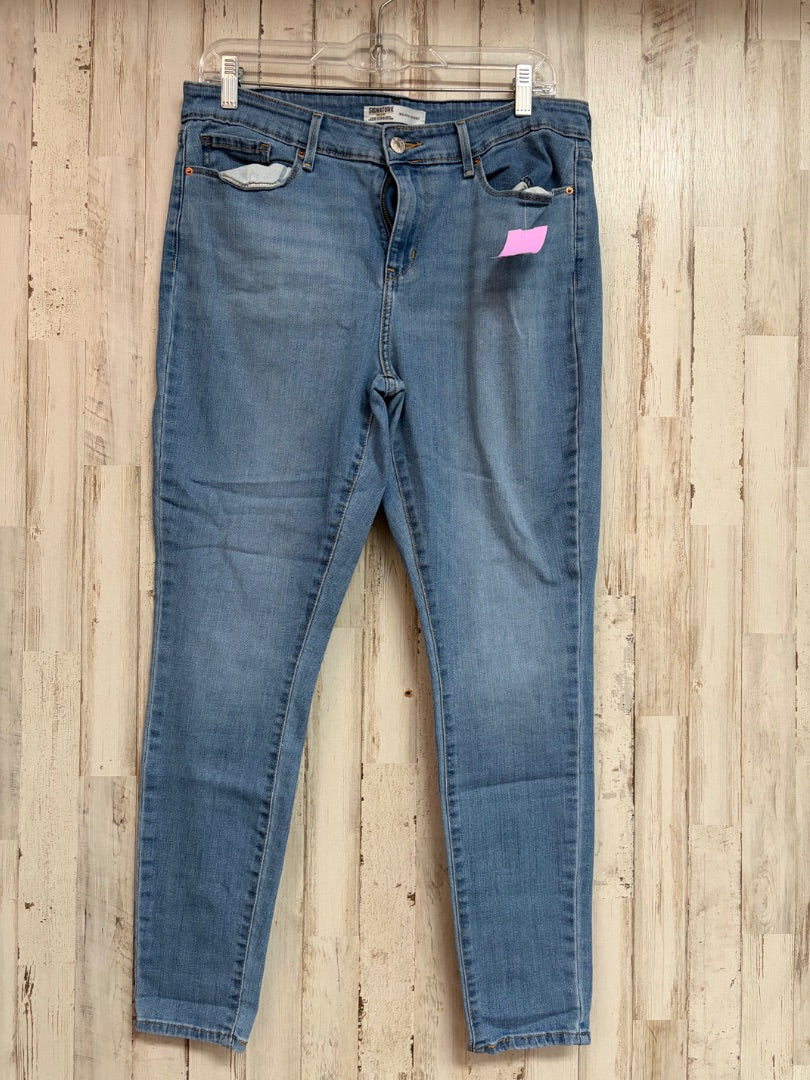 DENIM LEVI STRAUSS SZ14 MID RISE SKINNY, LADIES XL
