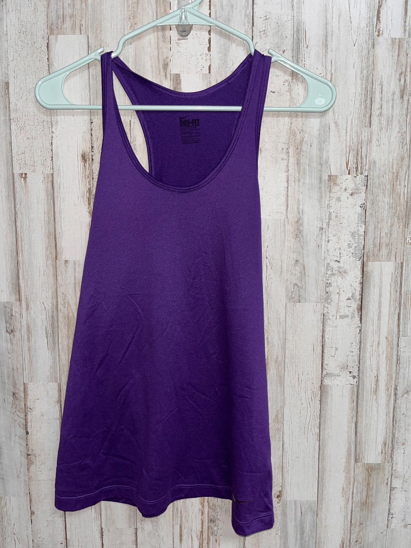PURPLE NIKE DRI FIT TANK, LADIES M
