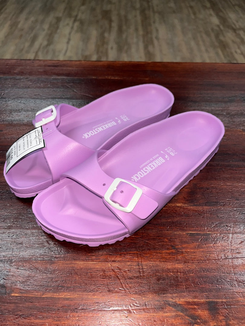 PURPLE BIRKENSTOCK RUBBER ONE STRAP SANDALS, SHOES A7