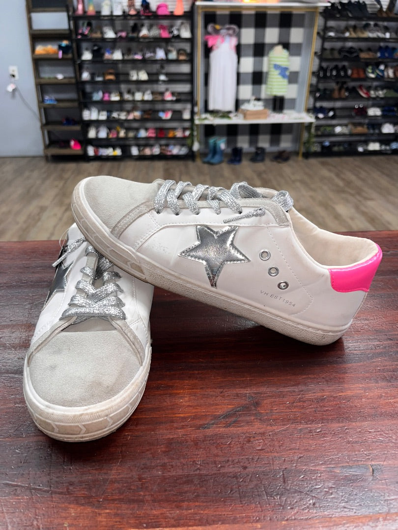 WHITE/PINK VINTAGE HAVANA STAR SNEAKERS, SHOES A9