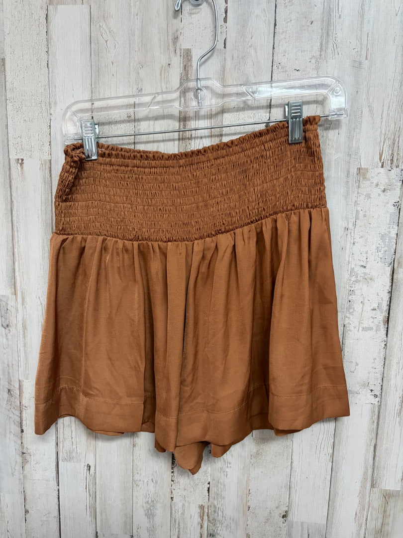 brown tcec smocked skirt, LADIES S