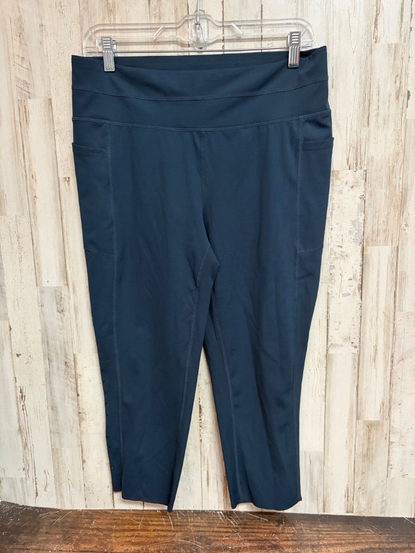 NAVY TANGERINE EYELIT LEGGINGS, LADIES XL