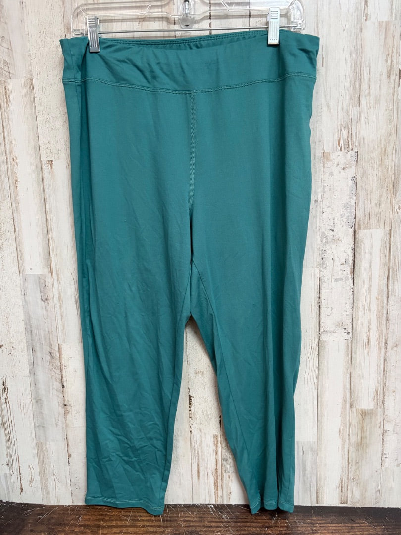 TEAL WONDERLY SOFT LEGGINGS, LADIES XL
