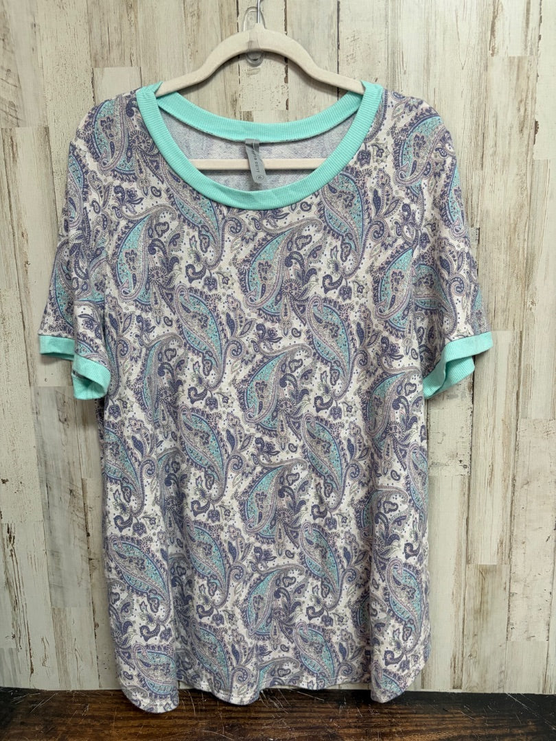 LILAC HONEYME PAISLEY PRINT TOP, LADIES XL