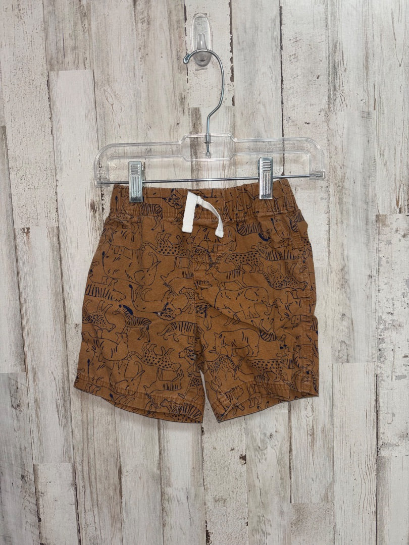 Brown Carters Zoo animal shorts, Boy 3T