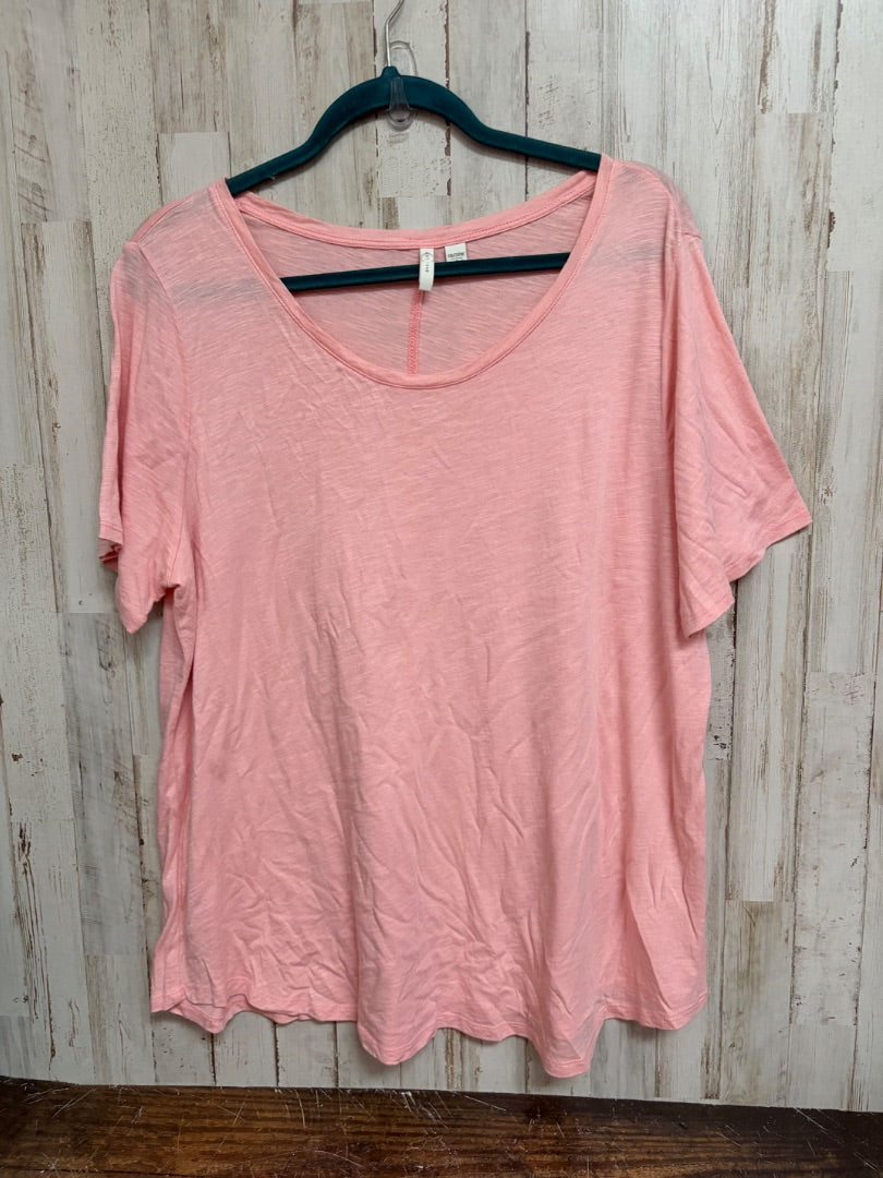 LT PINK CATO COTTON TOP, LADIES 2X