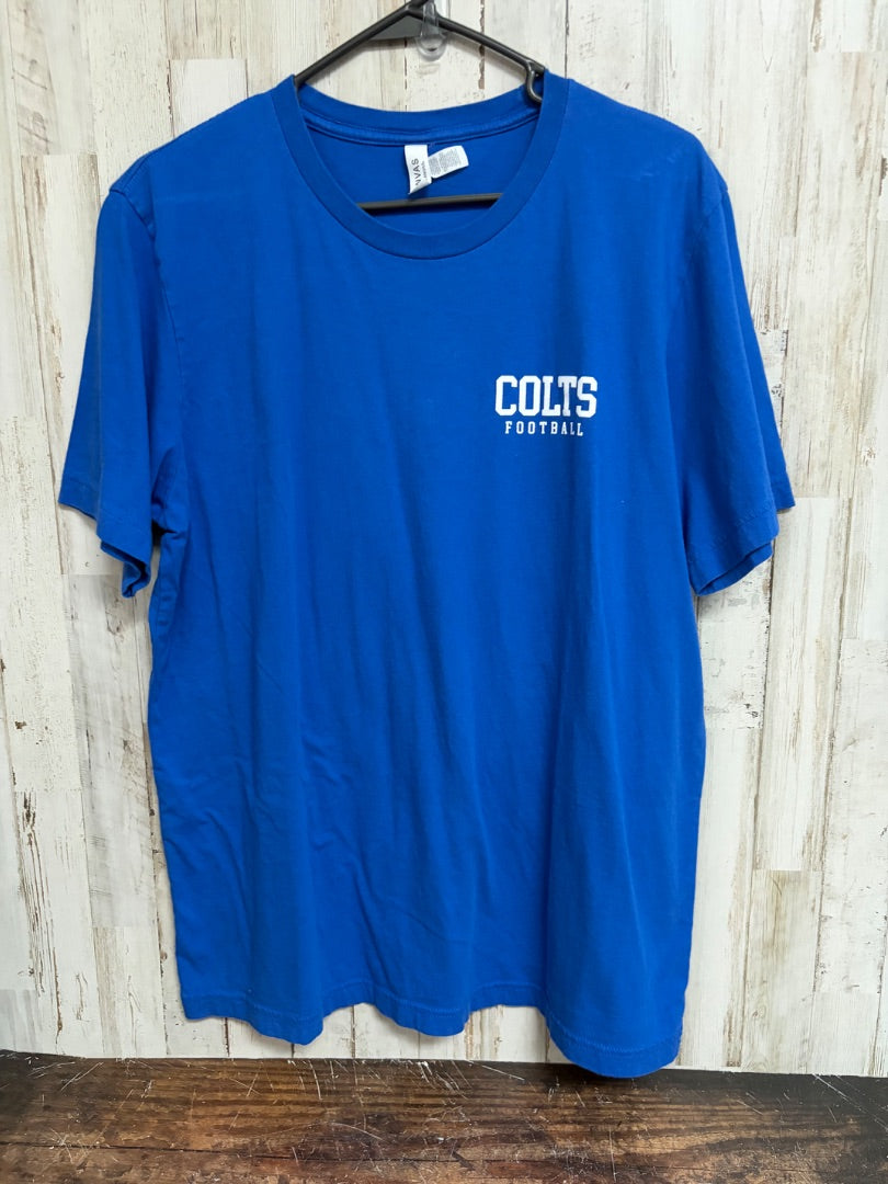 BLUE BELLA CANVAS SOSO COLTS TEE, LADIES XL