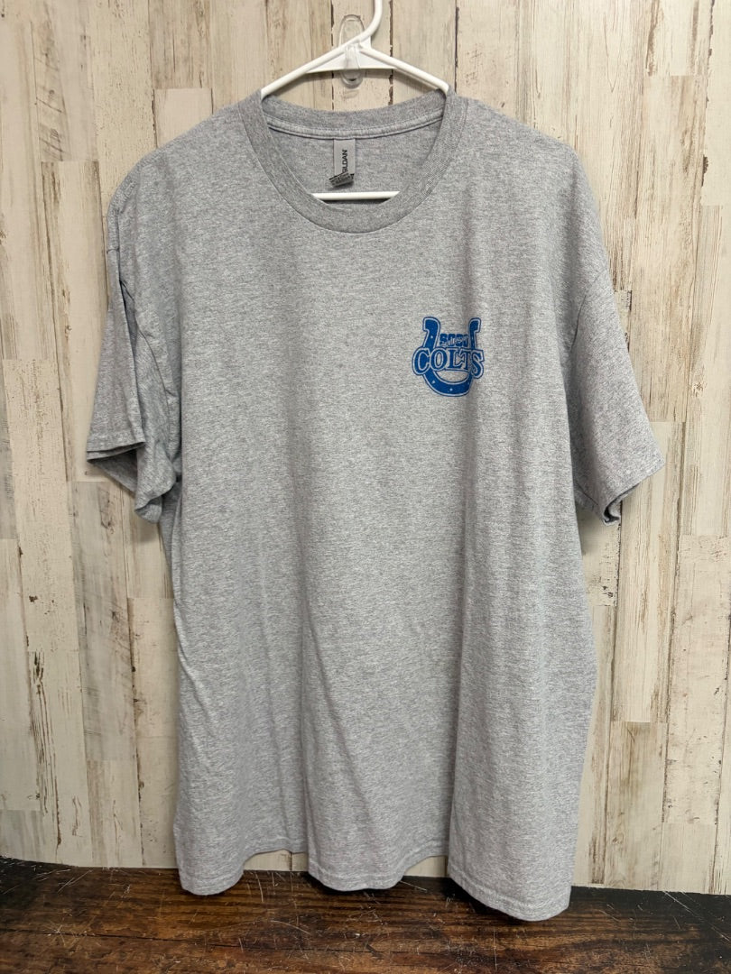 GREY GILDAN SOSO COLTS TEE, LADIES XL