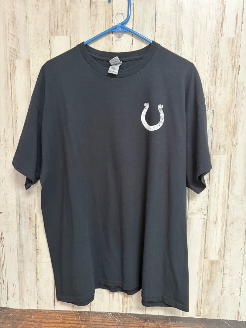BLACK GILDAN SOSO COLTS TEE, LADIES XL