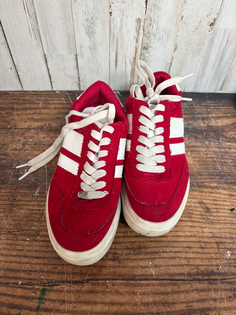 RED PLATFORM SNEAKERS, SHOES A6