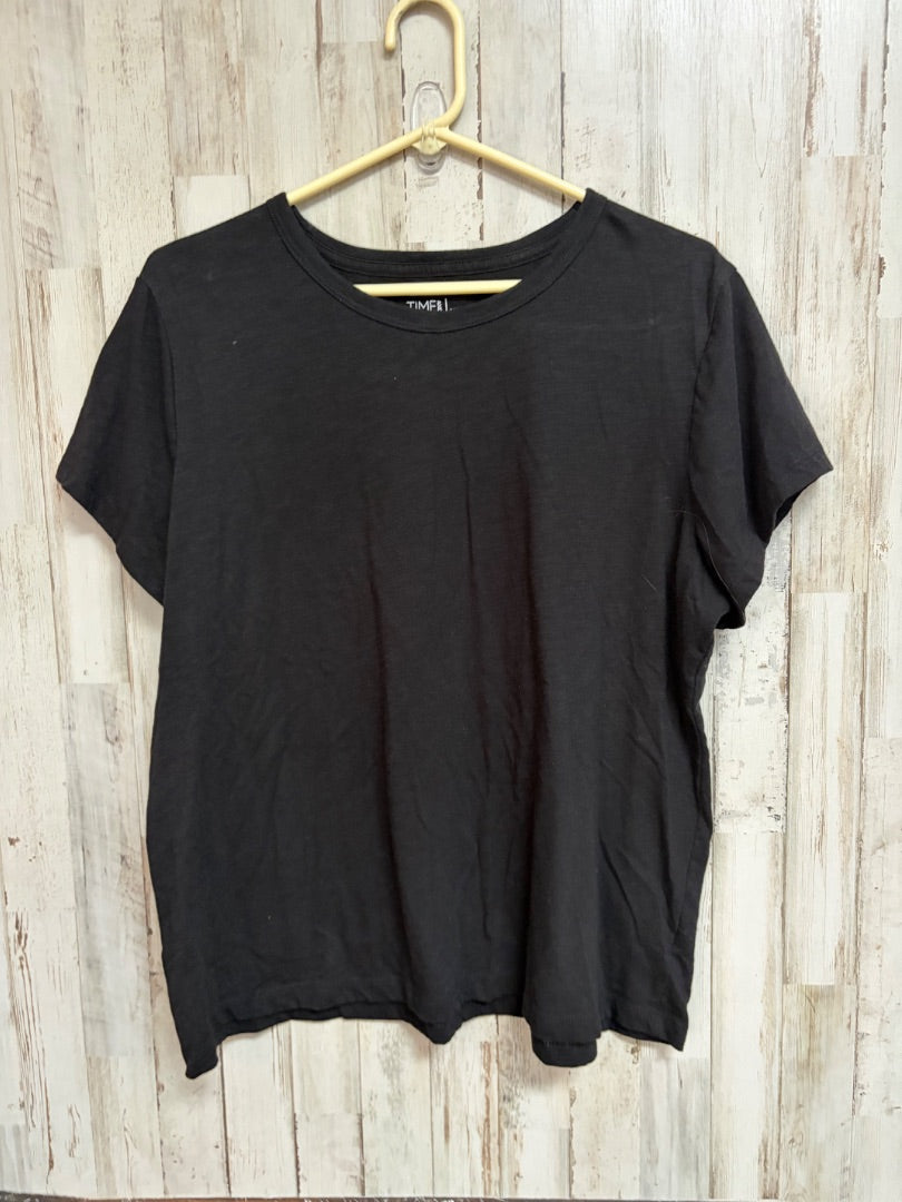 BLACK TIME & TRU COTTON TEE, LADIES XL