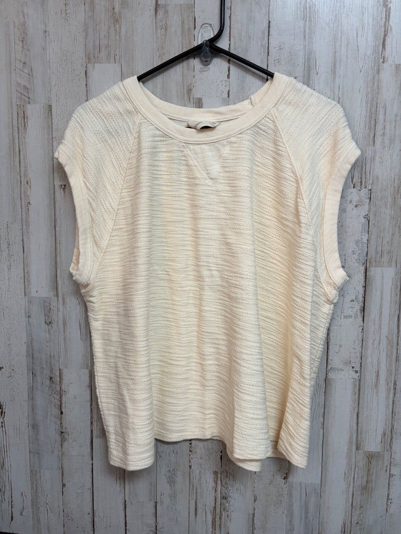 CREAM UNIVERSAL THREADS TEXTURED TOP, LADIES 2X