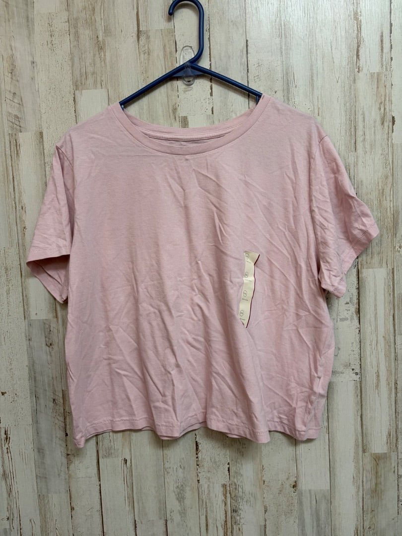 LT PINK UNIVERSAL THREADS COTTON TEE, LADIES 2X