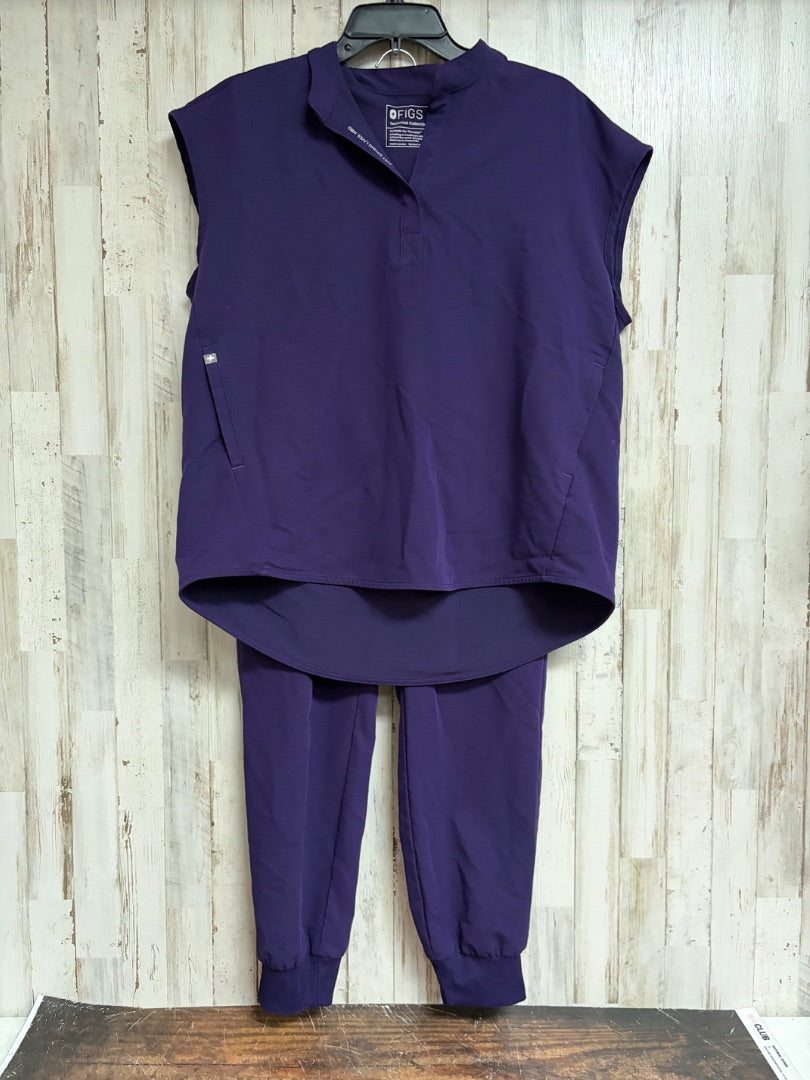 PURPLE FIGS 2PC SCRUB SET, LADIES S
