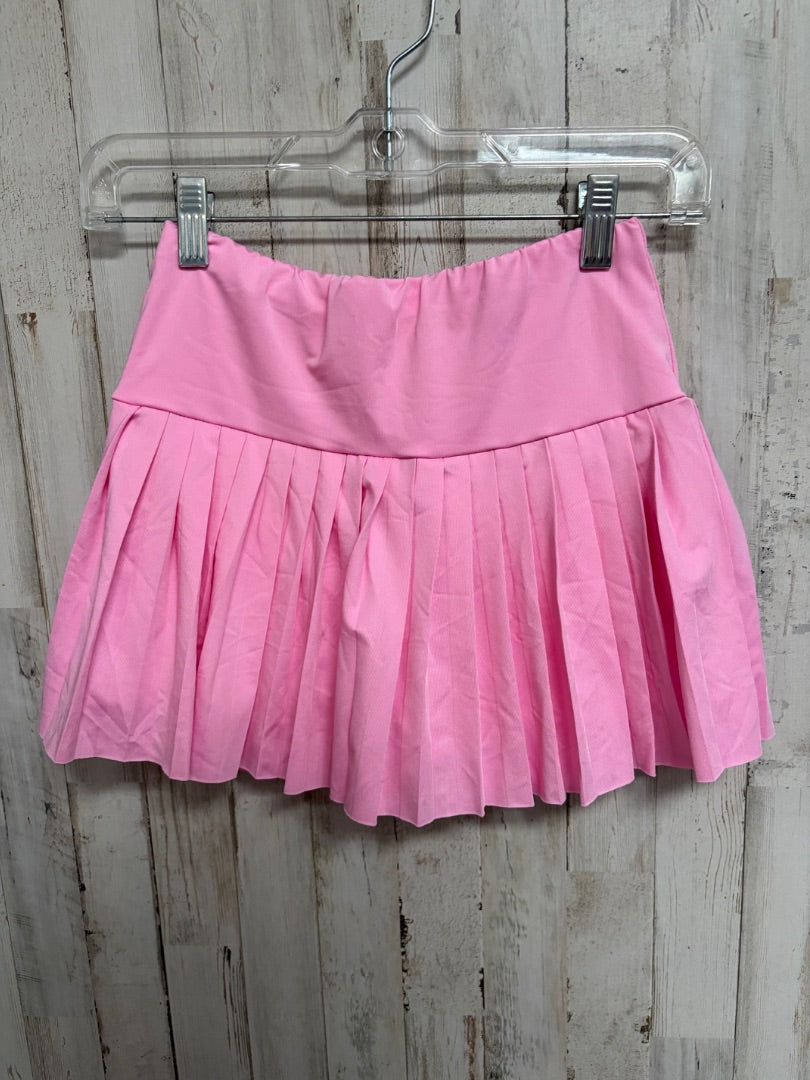 PINK SHEIN PLEATED SKORT, LADIES M