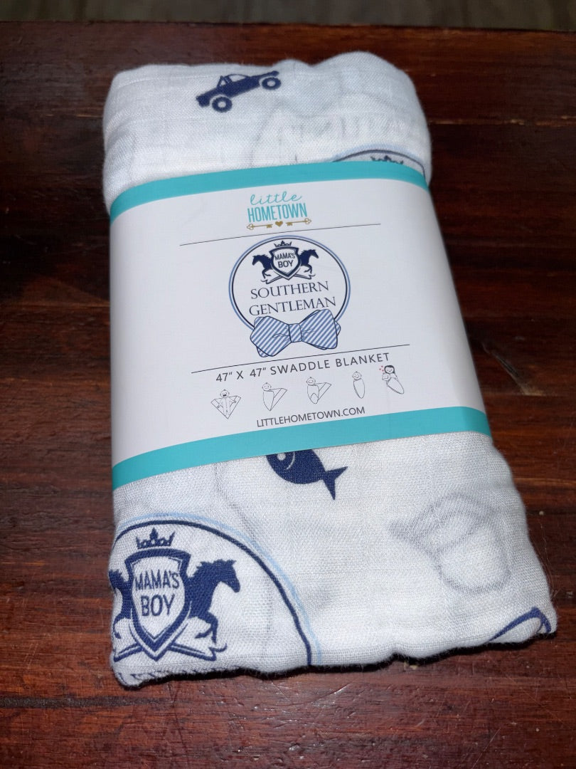 Southern Gentleman NEW swaddle blanket, Baby Gear