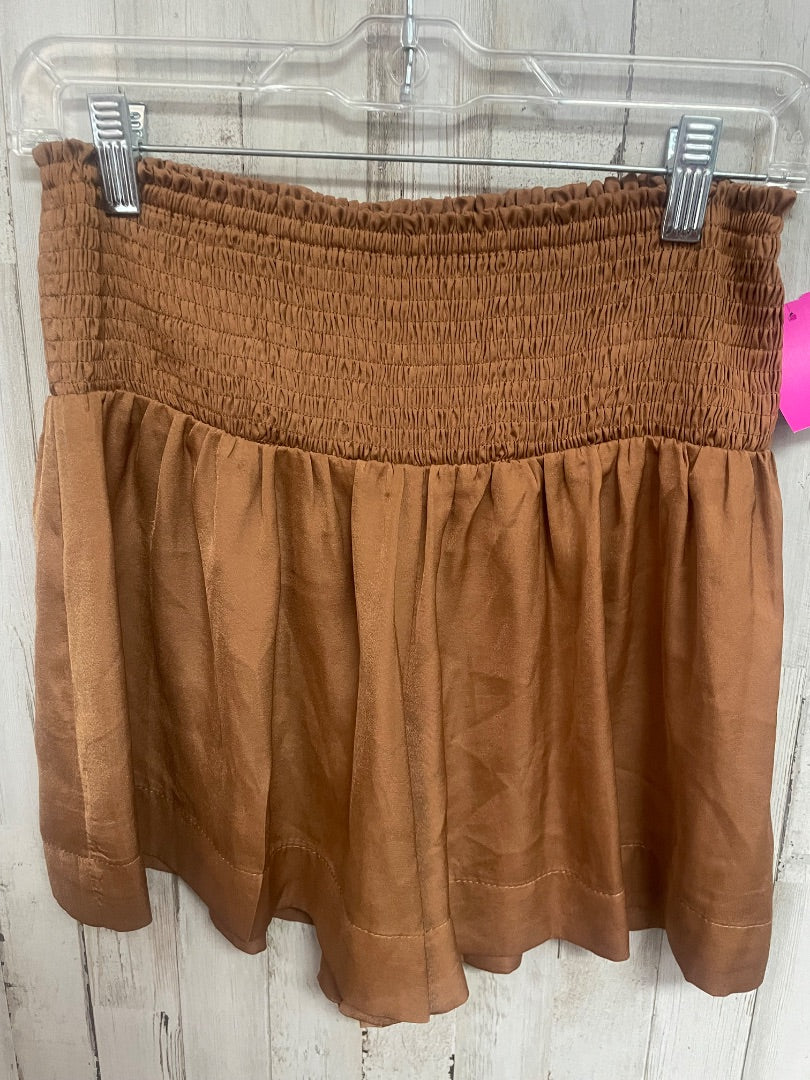 TAN TCEC SMOCKED SHORTS, LADIES S