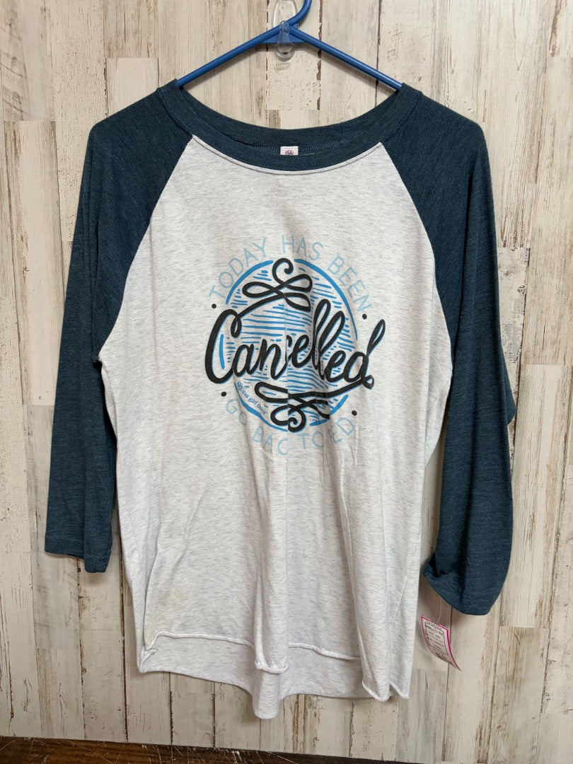 GREY ITS A GIRL THING CANCELLED TEE, LADIES M