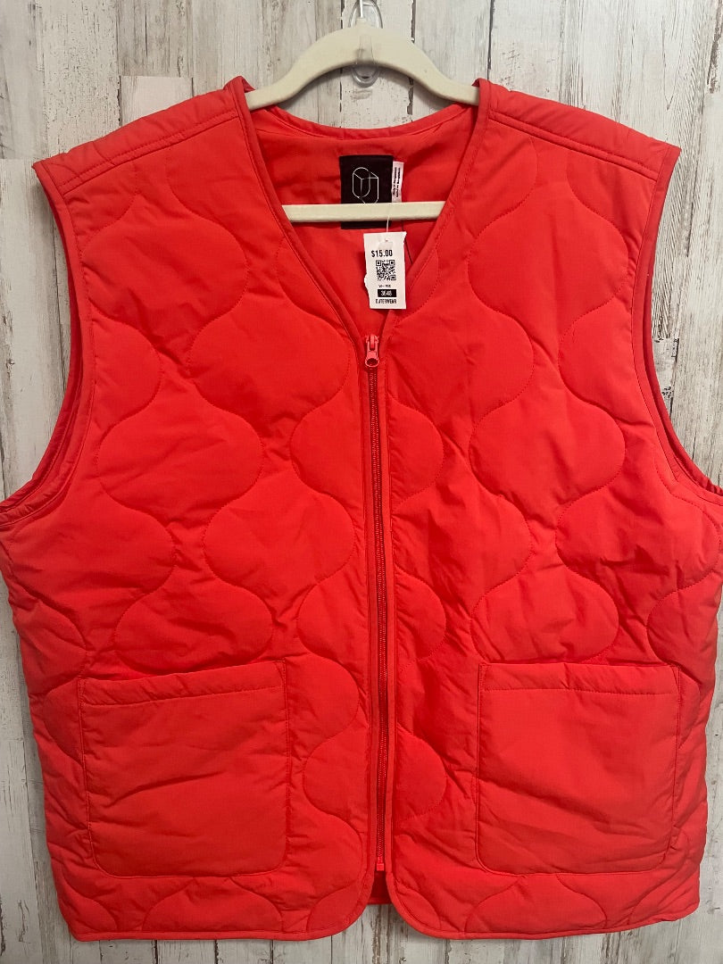 ORANGE ORIGINAL USE NEW QUILTED ZIP VEST, LADIES L