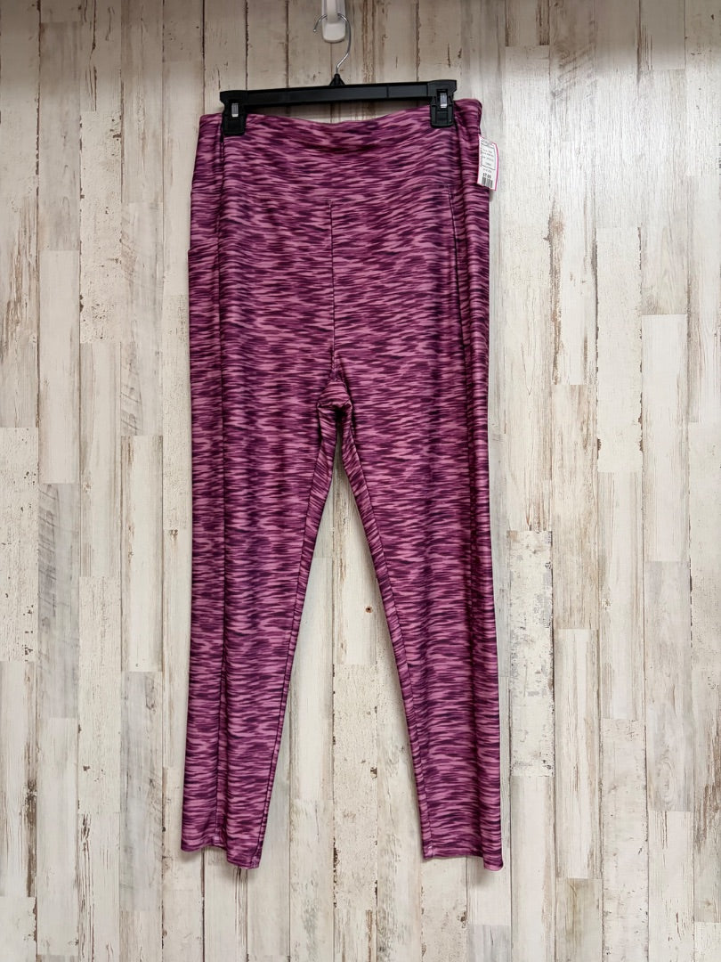 PINK ZONE PRO HEATHERED LEGGINGS, LADIES XL