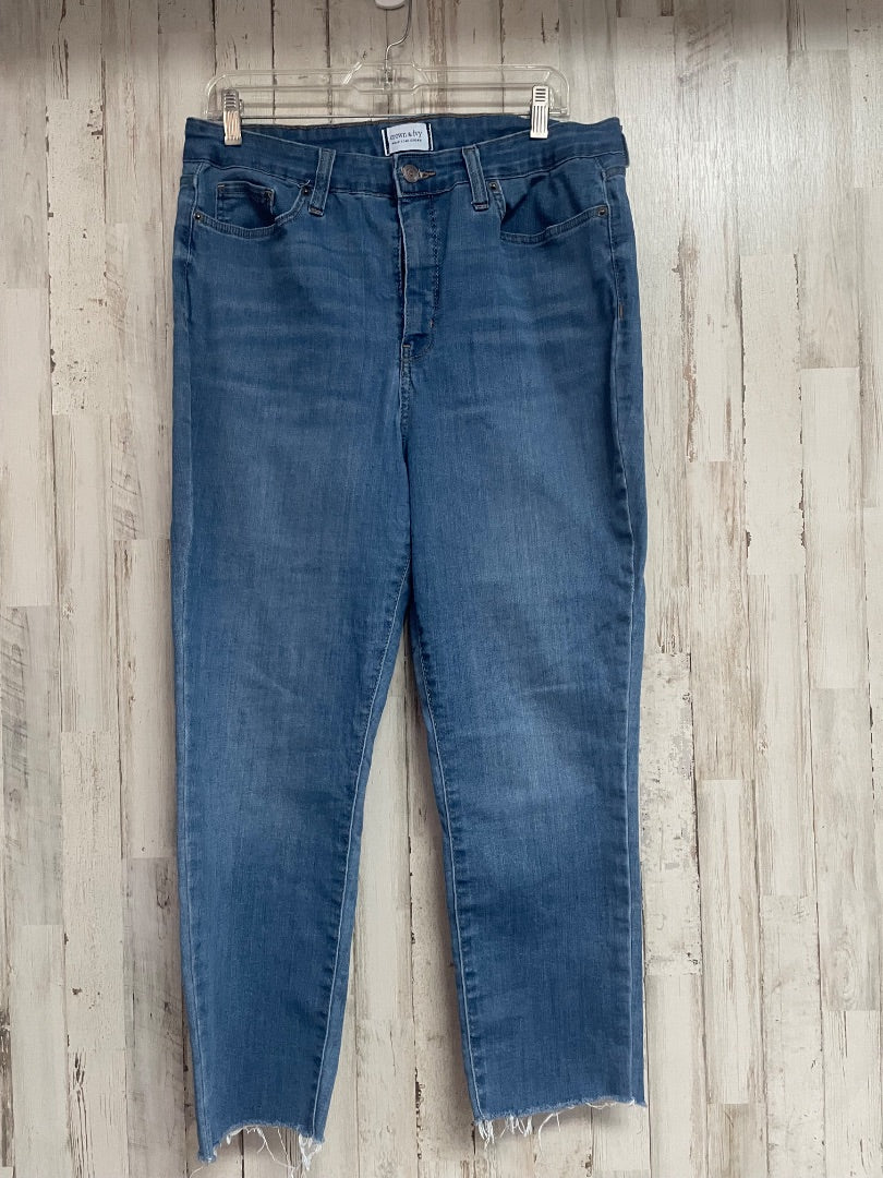 DENIM CROWN & IVY SZ 16 HIGH RISE SKINNIES, LADIES XL