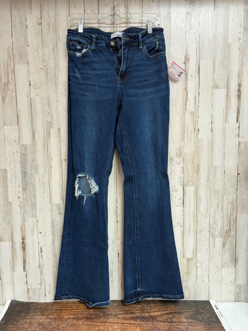 DENIM VERVET SZ29 FLARE JEANS, LADIES M
