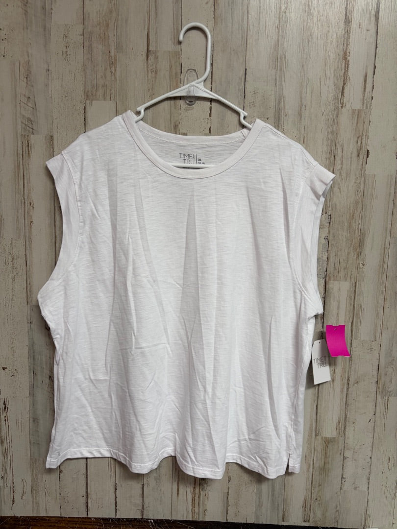 WHITE TIME & TRU OVERSIZE TANK, LADIES XL