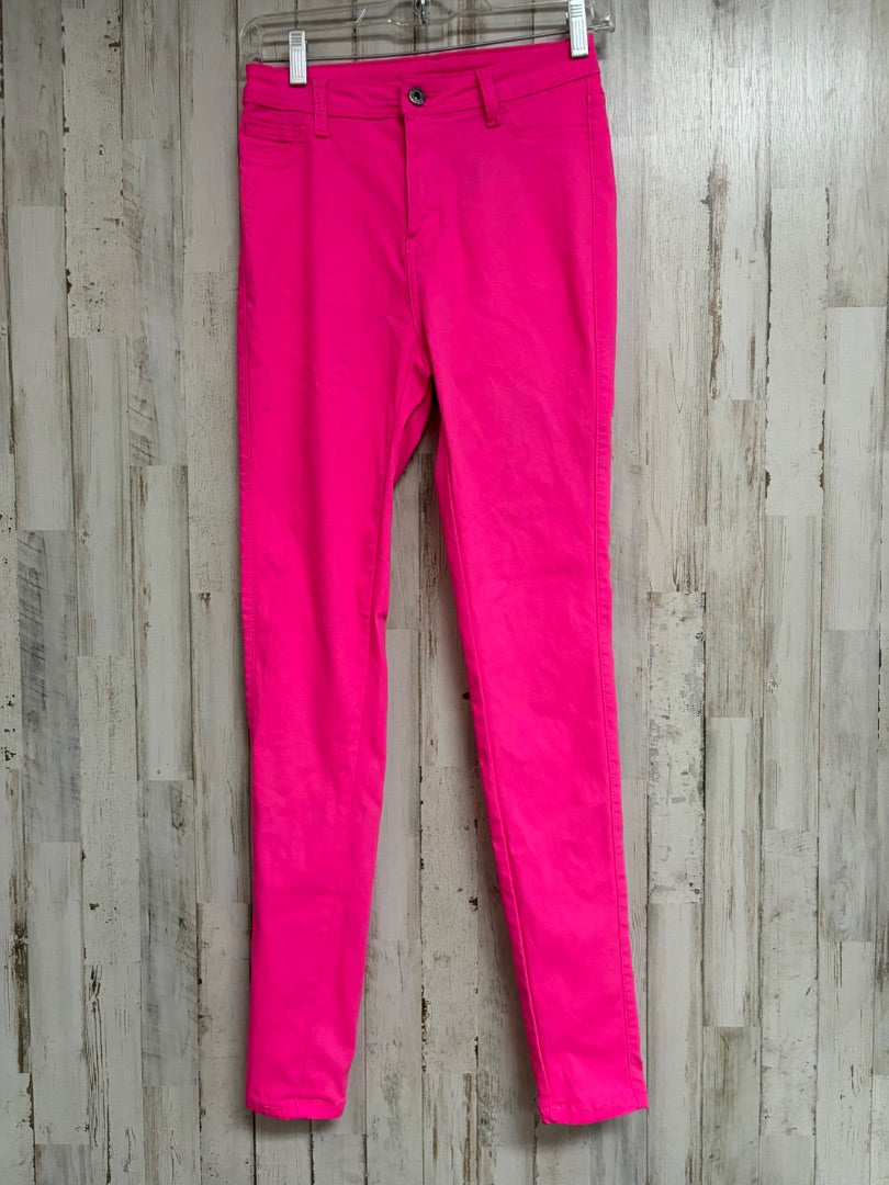NEON PINK LOVER SKINNY JEANS, LADIES M