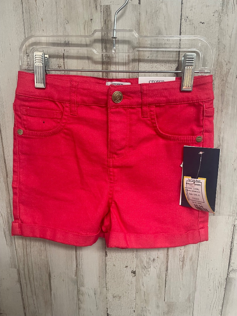 CORAL CROWN & IVY NEW CUFF SHORTS, GIRL 6