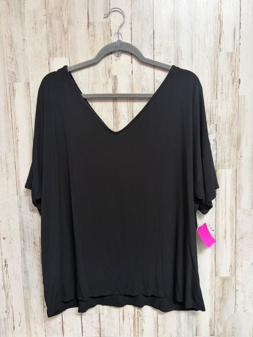 BLACK PIKO VNECK SOFT TOP, LADIES L