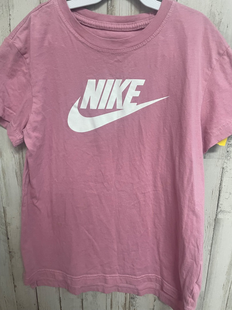 PINK NIKE LOGO TEE, GIRL 14/16