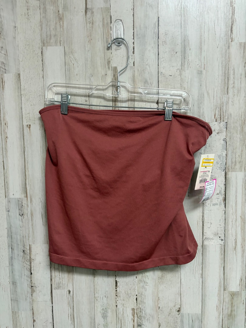 DRK MAUVE A NEW DAY STRAPLESS TANK, LADIES XL