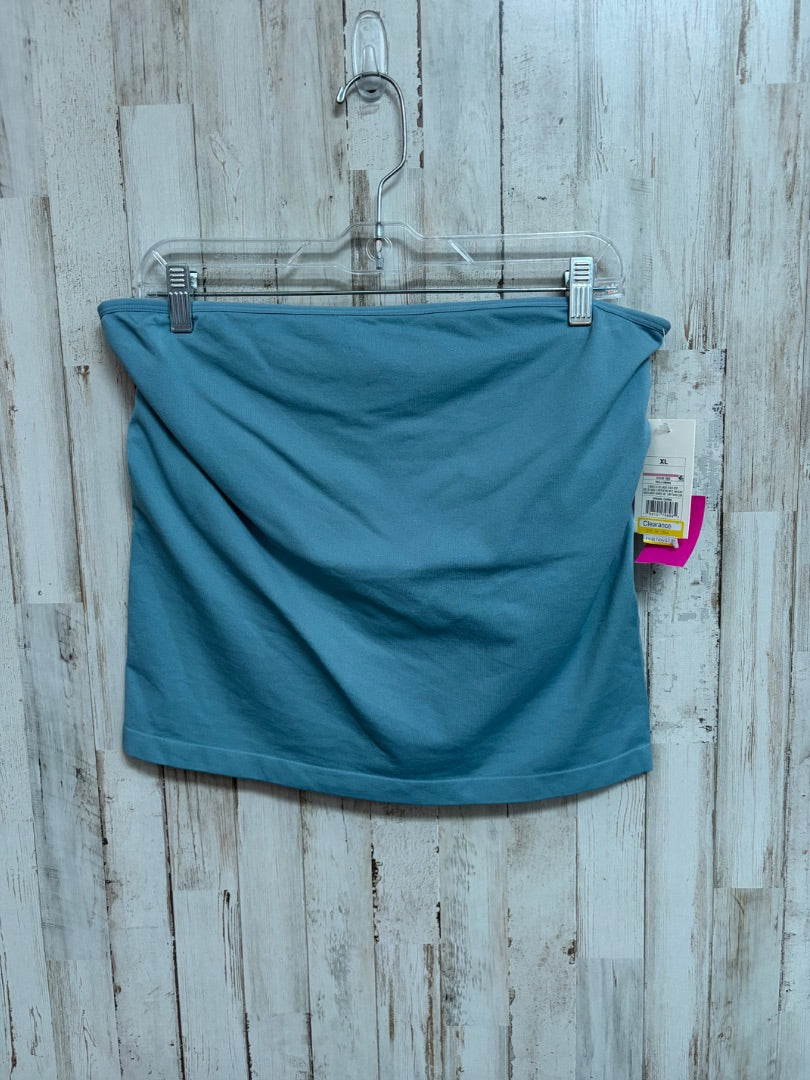 BLUE A NEW DAY STRAPLESS TANK, LADIES XL
