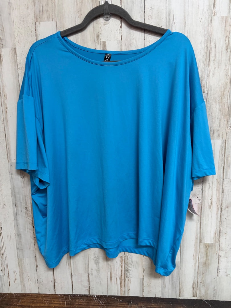 BLUE UNDER ARMOUR ATHLETIC TEE, LADIES 3X