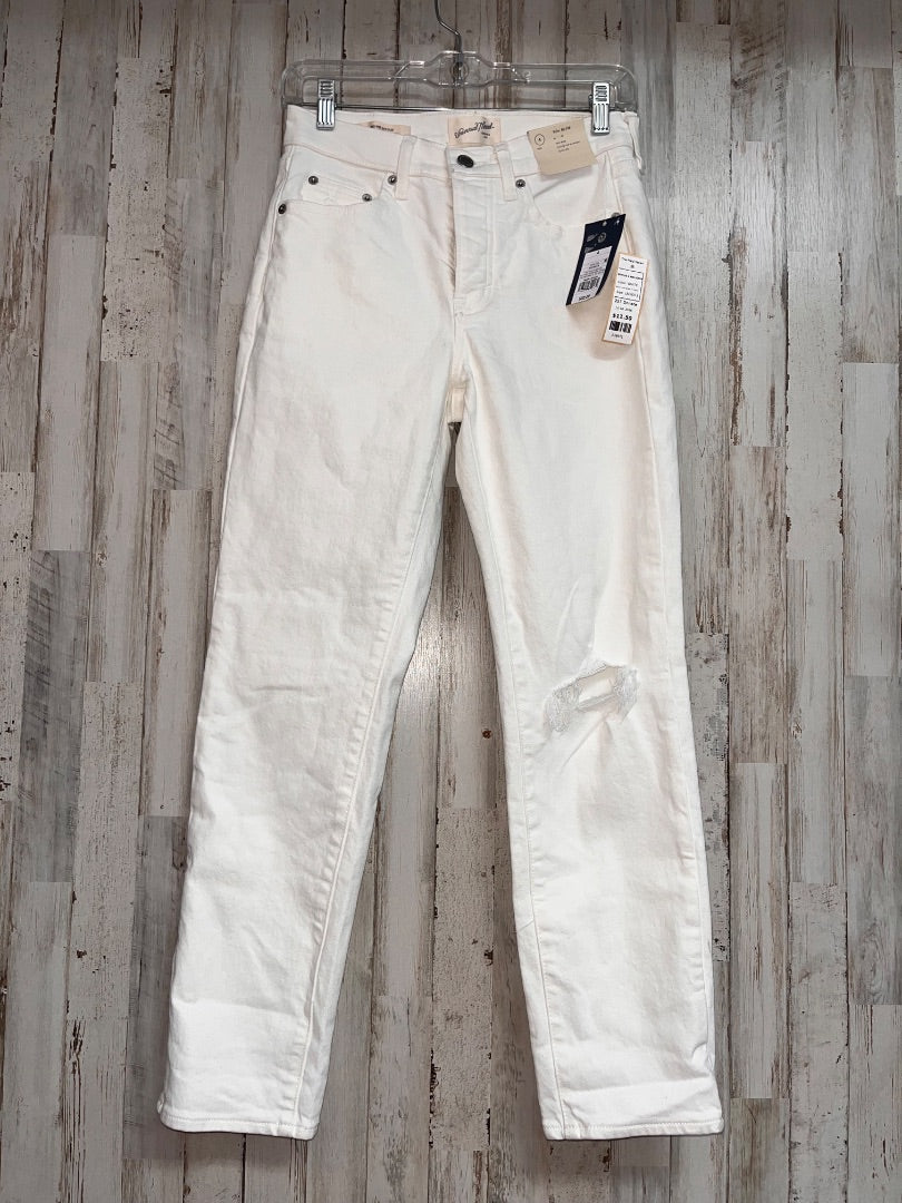 WHITE UNIVERSAL THREAD NEW SZ 4 80S JEANS, LADIES S