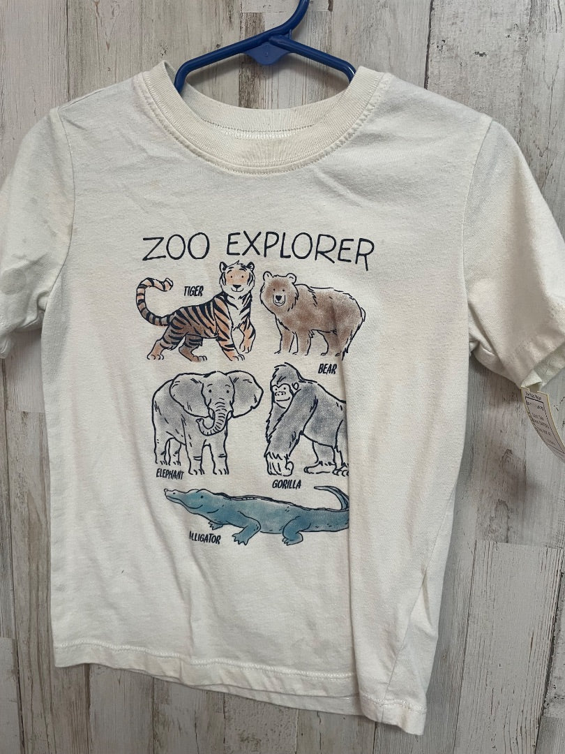 TAN CARTERS ZOO EXPLORER TEE, BOY 4T