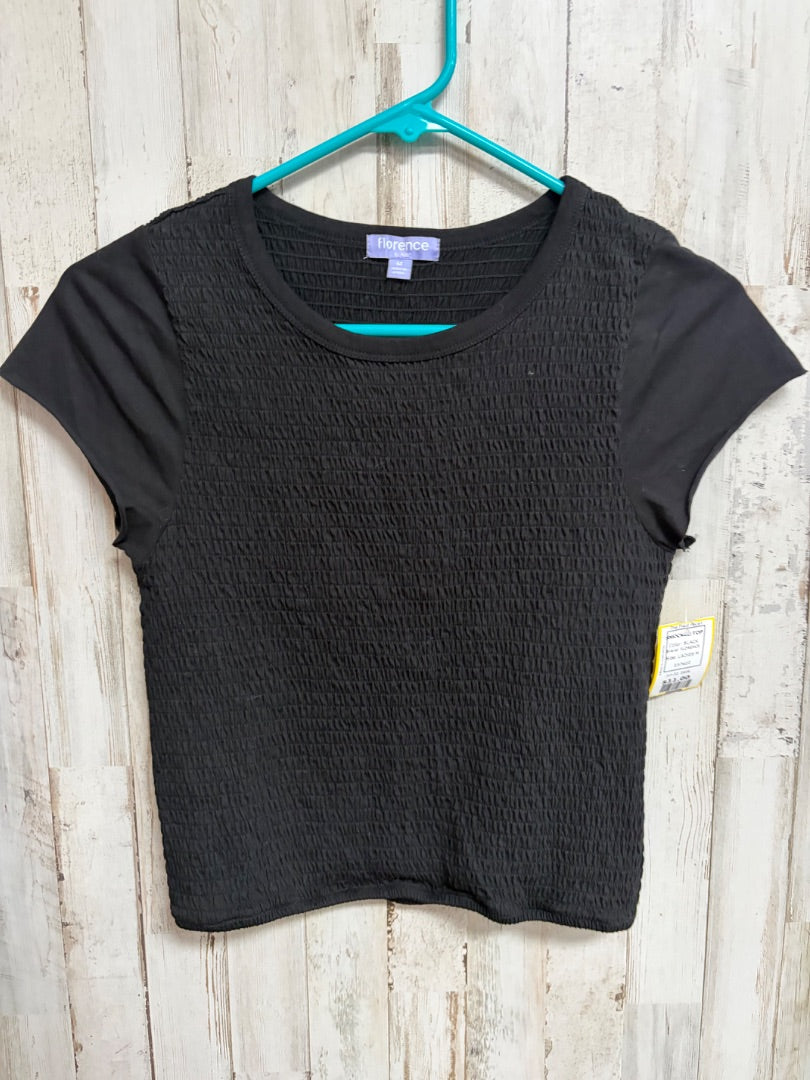 BLACK FLORENCE SMOCKED TOP, LADIES M