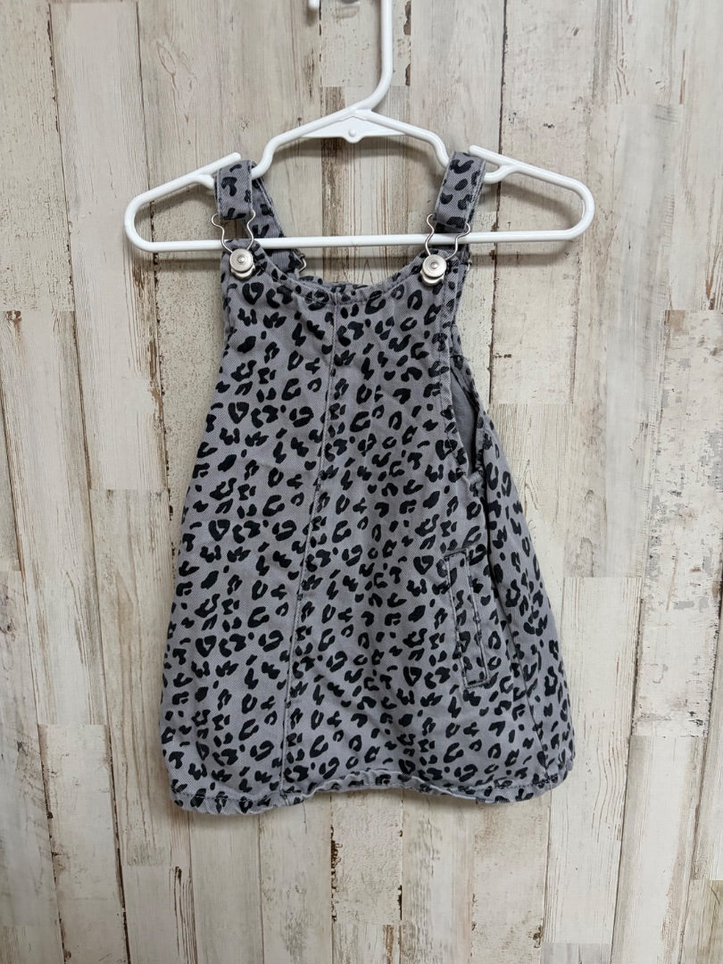 GREY WONDER NATION LEOPARD DRESS, GIRLS 2T