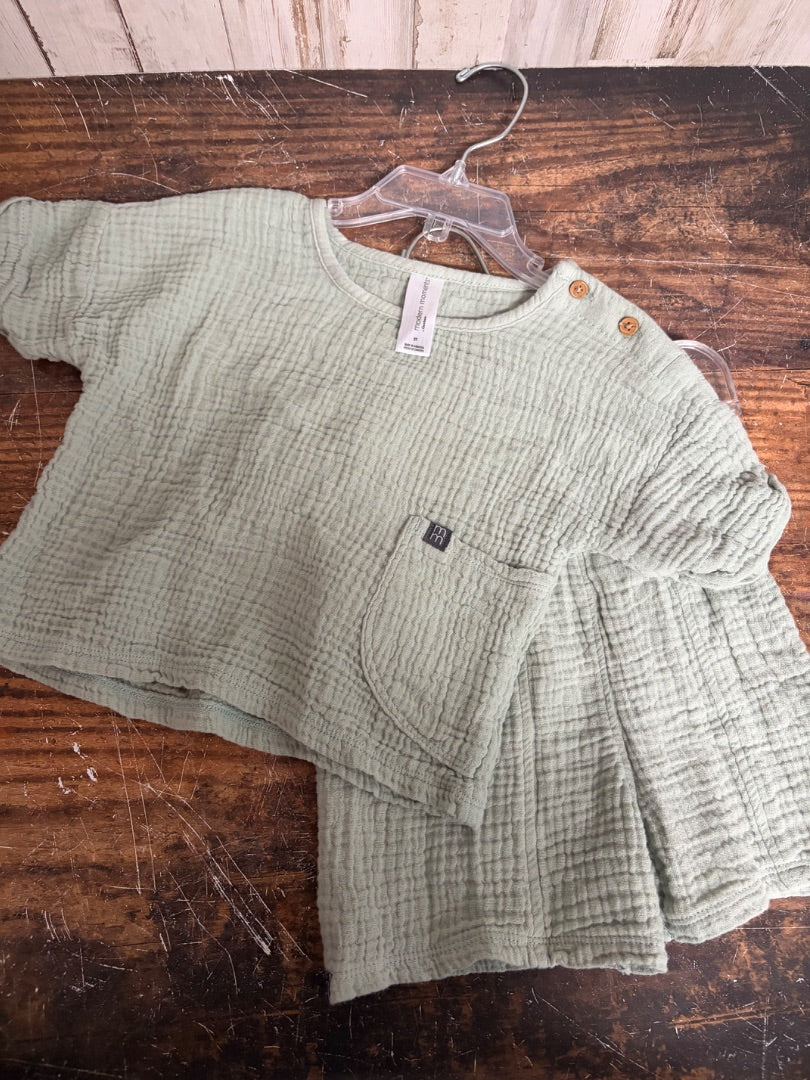 SAGE MODERN MOMENTS MUSLIN 2PC SET, GIRLS 2T