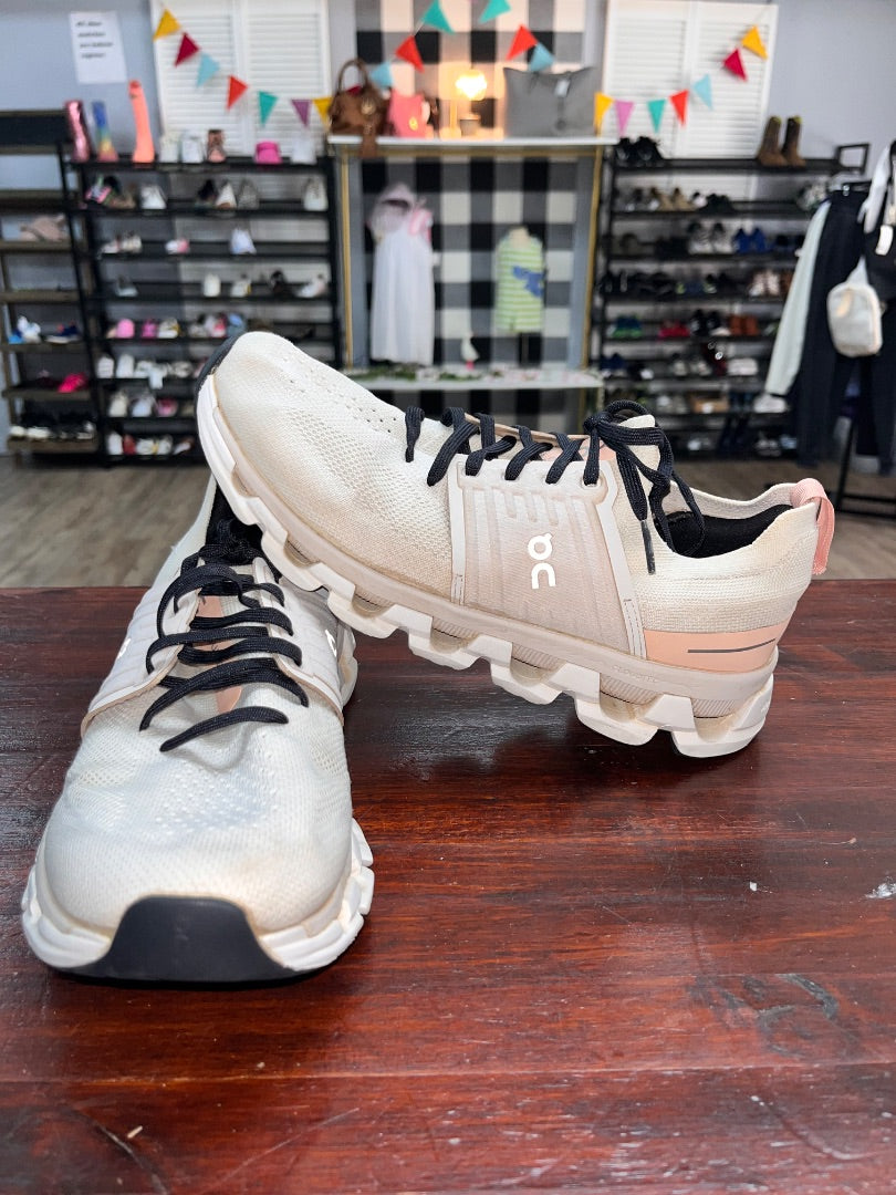 IVORY/PEACH ON CLOUD HELION SNEAKERS, SHOES A9